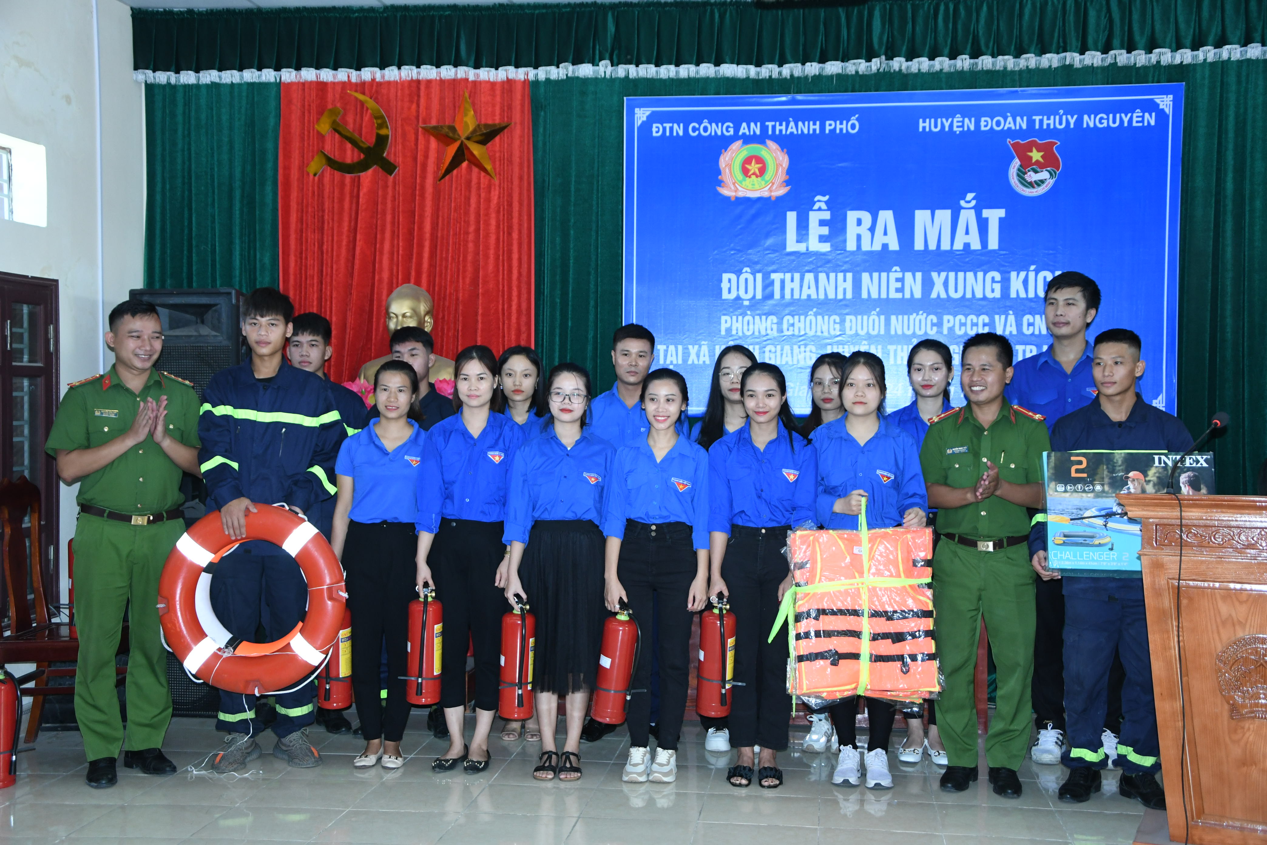 Xã Kênh Giang (Thủy Nguyên): Thành lập Đội Thanh niên xung kích phòng chống đuối nước và PCCC&CNCH